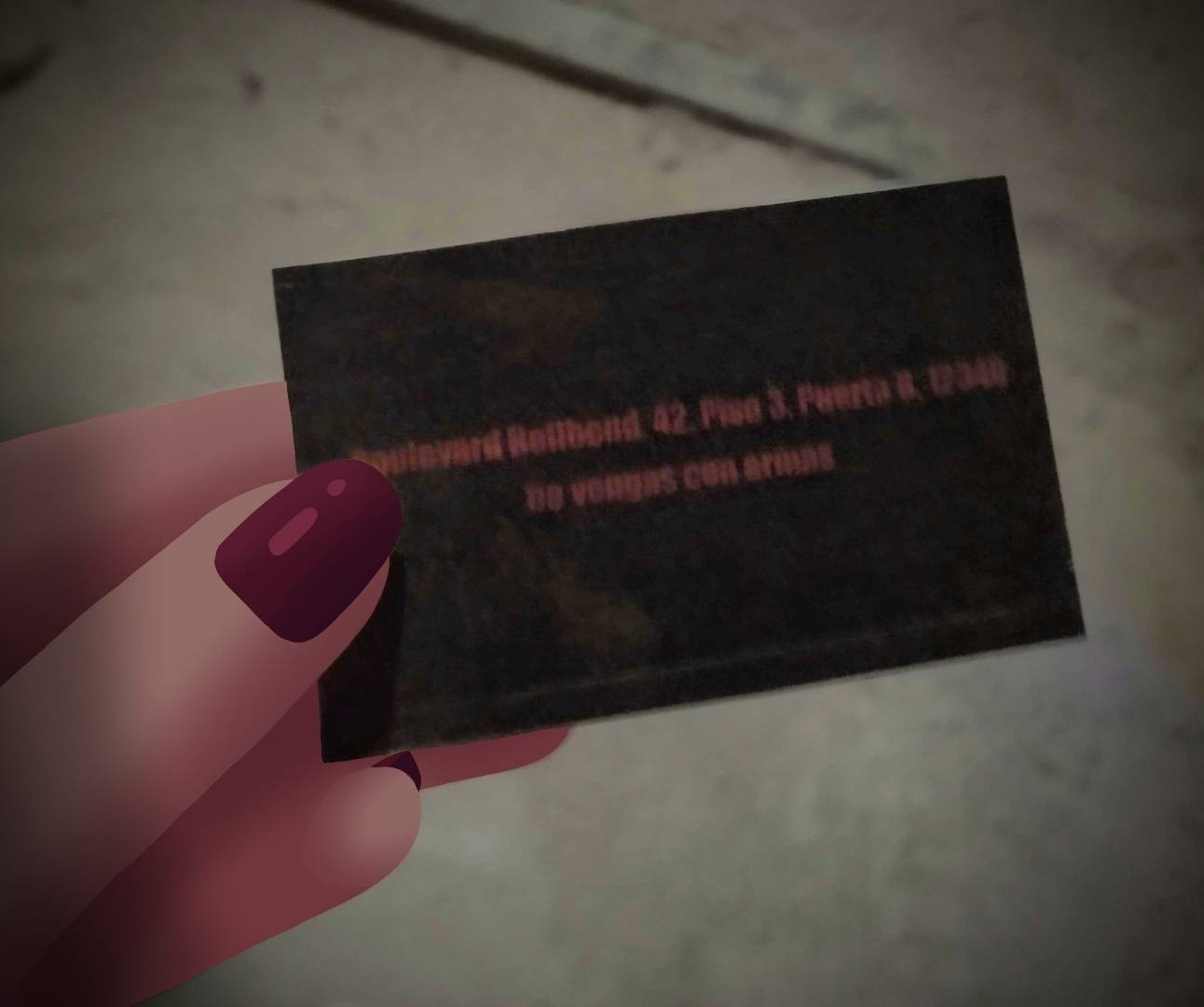 Tarjeta misteriosa 1